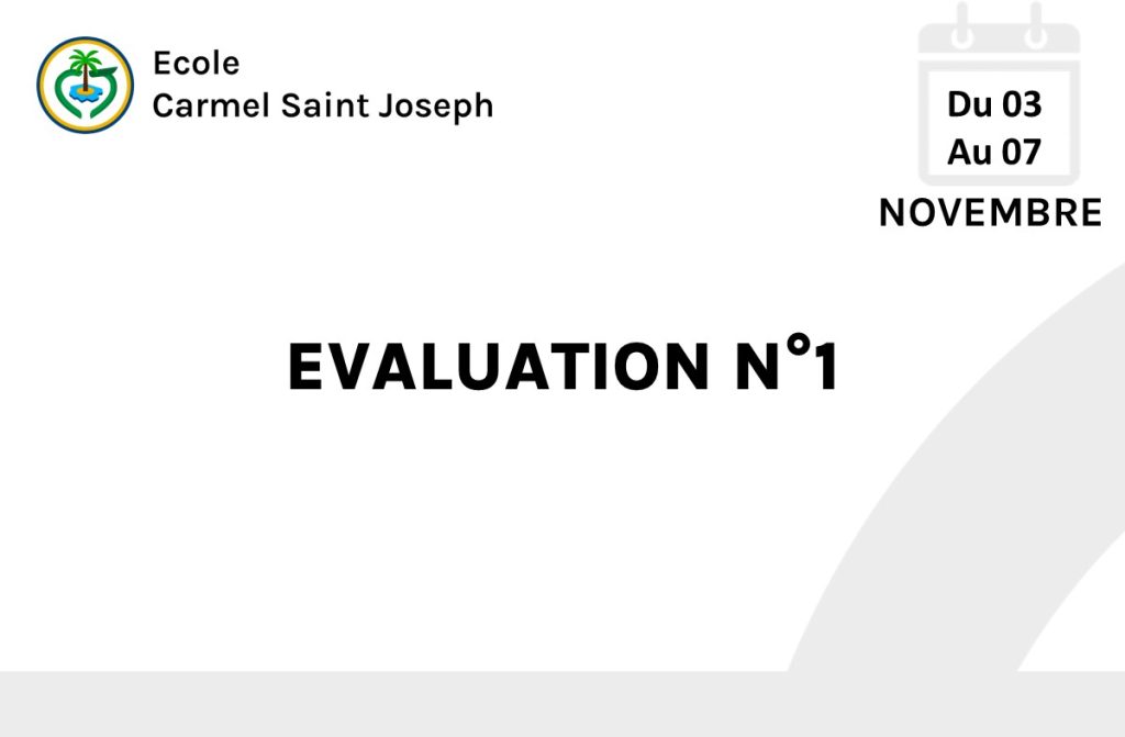 EVALUATION N°1